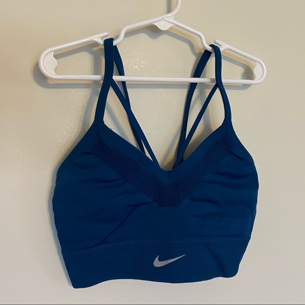 Blue Nike Sports Bra